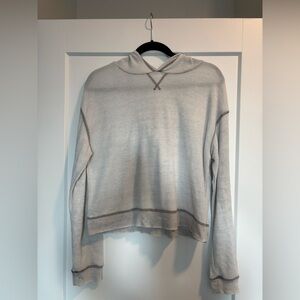 Women's Light Grey Hooded Sweater